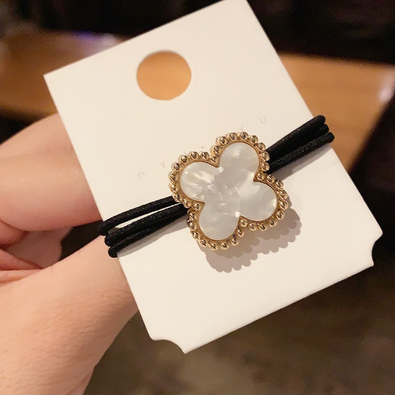 【JDUDS】韓版新款黑色造型電鍍髮圈 高彈力髮圈 髮飾 束髮圈 束髮帶 綁頭髮 A0001/A0052-規格圖8