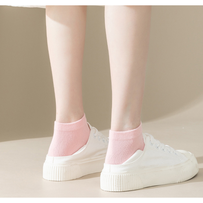 【JDUDS】 韓系純色短襪 春夏淺口薄款 純色船襪 女短襪 透氣棉質船襪 短襪 襪子-細節圖5