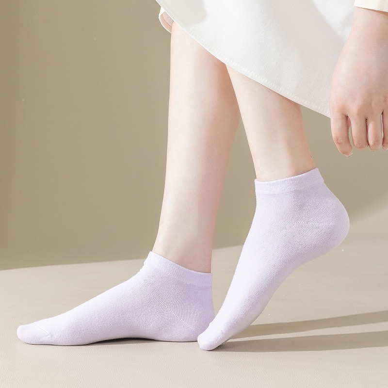 【JDUDS】 韓系純色短襪 春夏淺口薄款 純色船襪 女短襪 透氣棉質船襪 短襪 襪子-細節圖6