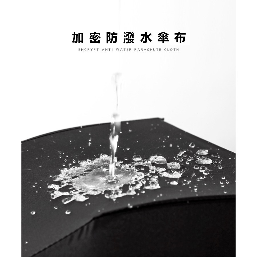 【JDUDS】八骨自動傘 自動傘 折疊傘 黑膠傘 一鍵開闔 抗強風 抗UV 耐用-細節圖9