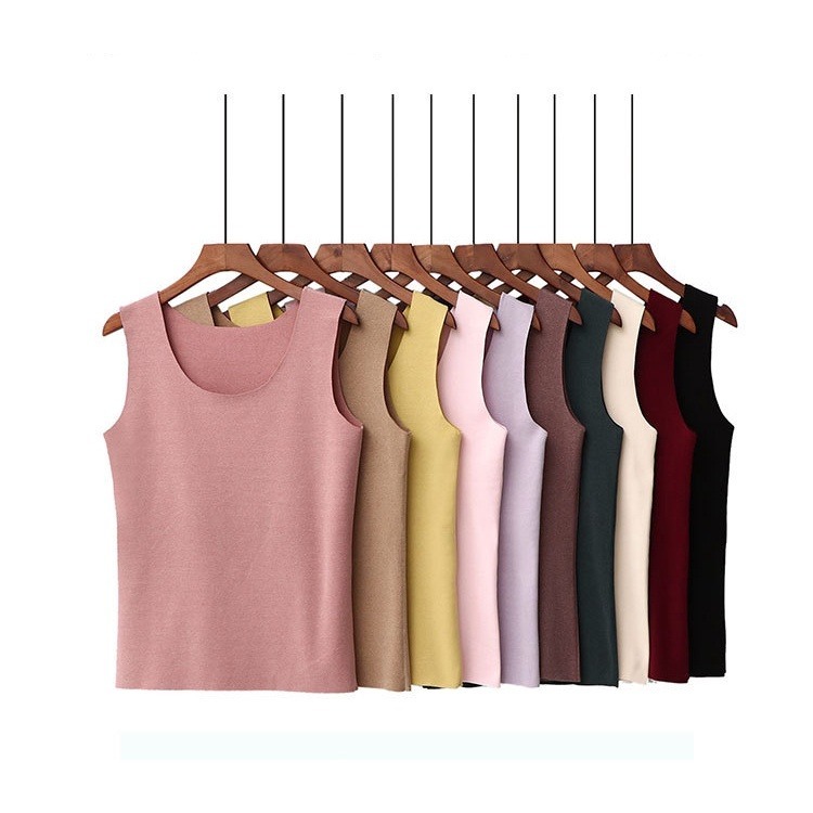 【JDUDS】德絨保暖打底背心 修身顯瘦 優質面料 保暖背心 秋冬保暖 磨毛背心 內搭背心-細節圖2