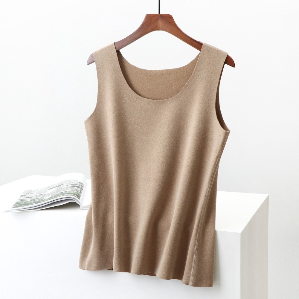 【JDUDS】德絨保暖打底背心 修身顯瘦 優質面料 保暖背心 秋冬保暖 磨毛背心 內搭背心-細節圖5