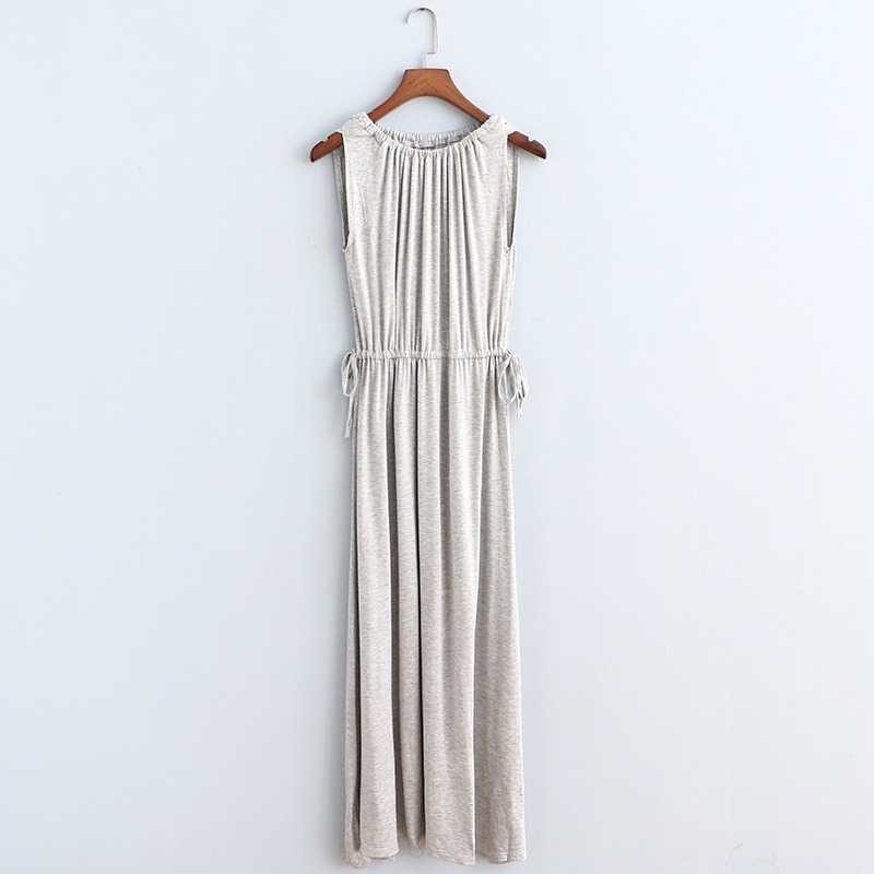 【JDUDS】韓版 女裝 莫代爾 長款 連衣裙 無袖 打底裙 韓版 時尚 長裙 正韓 親膚舒適-規格圖8