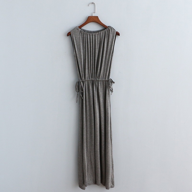 【JDUDS】韓版 女裝 莫代爾 長款 連衣裙 無袖 打底裙 韓版 時尚 長裙 正韓 親膚舒適-規格圖8