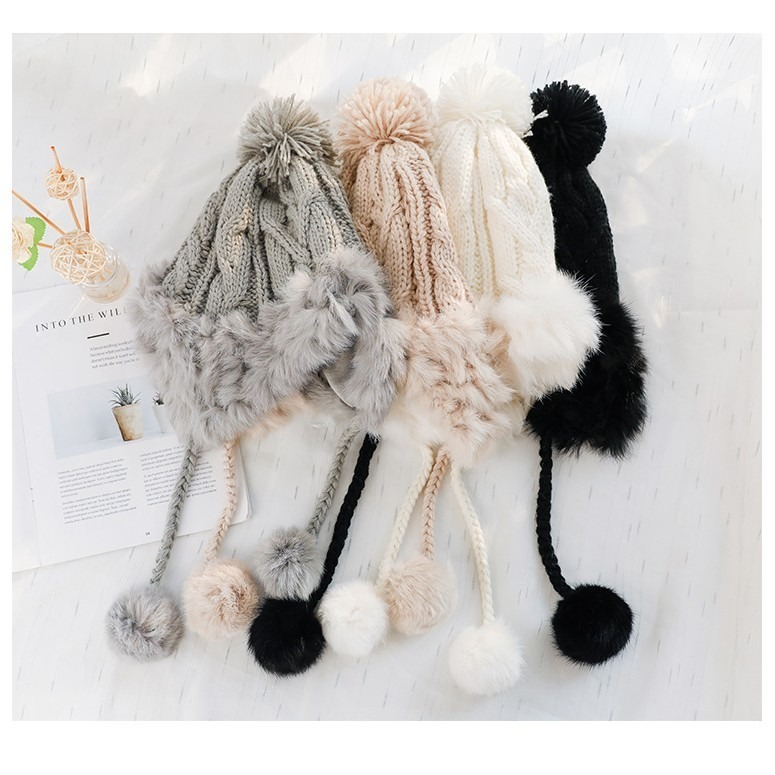 【JDUDS】毛帽 多色可選 爆款秋冬保暖毛線帽 捲邊針織帽 韓國護耳 毛線帽 遮耳帽 帽子-細節圖2