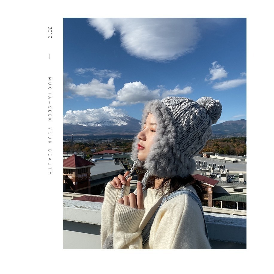 【JDUDS】毛帽 多色可選 爆款秋冬保暖毛線帽 捲邊針織帽 韓國護耳 毛線帽 遮耳帽 帽子-細節圖7