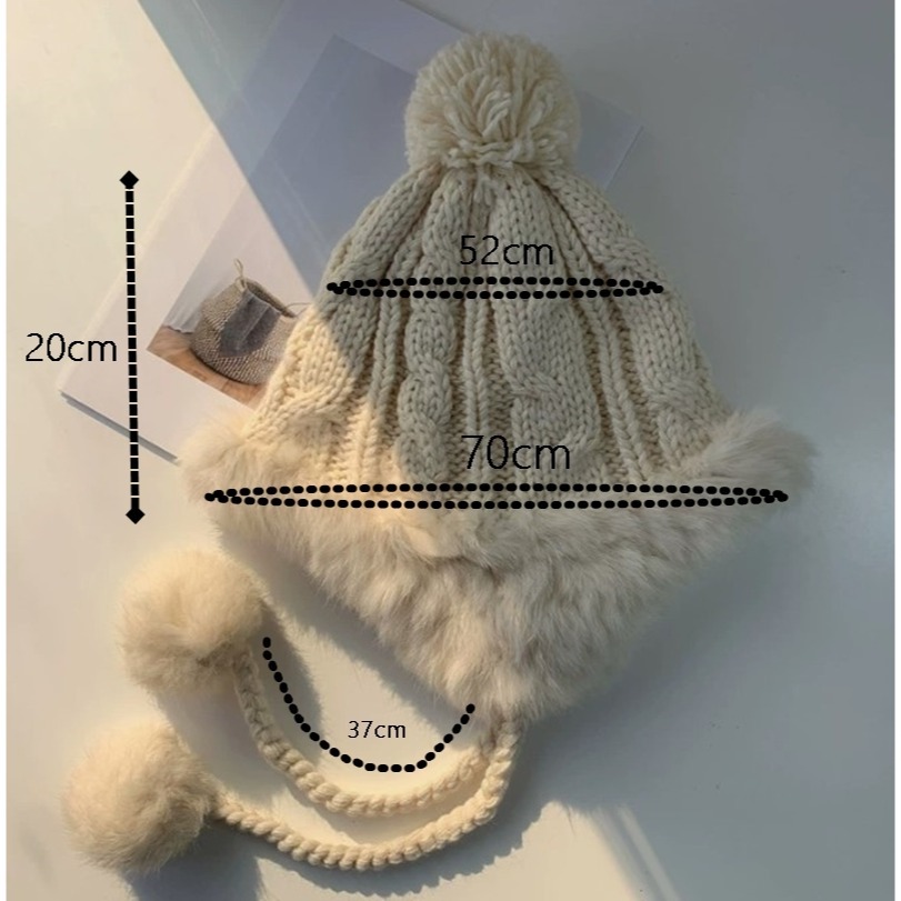 【JDUDS】毛帽 多色可選 爆款秋冬保暖毛線帽 捲邊針織帽 韓國護耳 毛線帽 遮耳帽 帽子-細節圖10