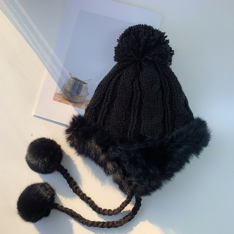 【JDUDS】毛帽 多色可選 爆款秋冬保暖毛線帽 捲邊針織帽 韓國護耳 毛線帽 遮耳帽 帽子-規格圖10