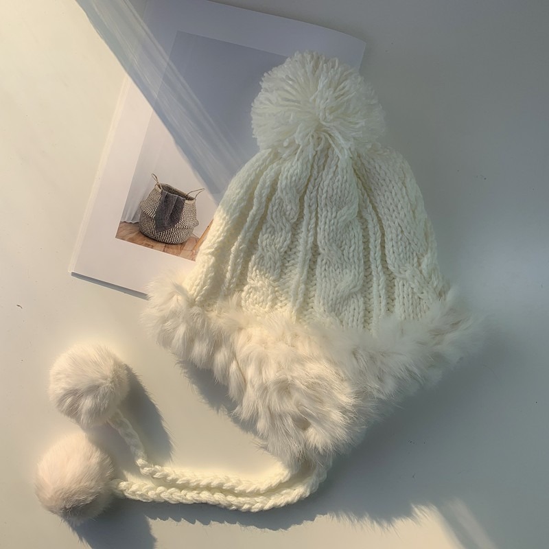 【JDUDS】毛帽 多色可選 爆款秋冬保暖毛線帽 捲邊針織帽 韓國護耳 毛線帽 遮耳帽 帽子-規格圖10