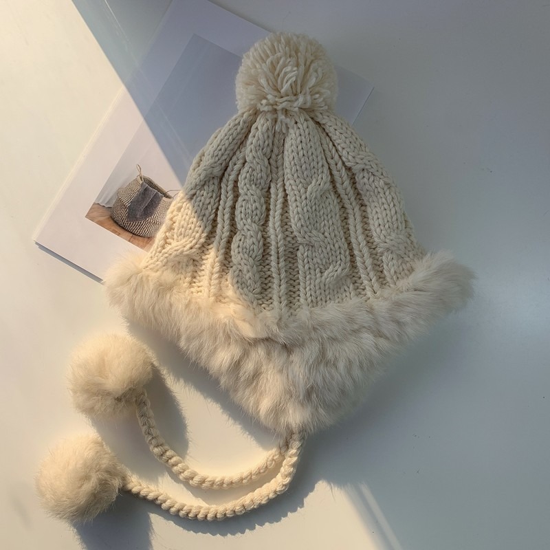 【JDUDS】毛帽 多色可選 爆款秋冬保暖毛線帽 捲邊針織帽 韓國護耳 毛線帽 遮耳帽 帽子-規格圖10