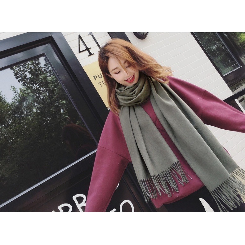【JDUDS】女款秋冬必備配件 仿羊絨 圍巾 秋冬圍巾 秋冬保暖-細節圖2