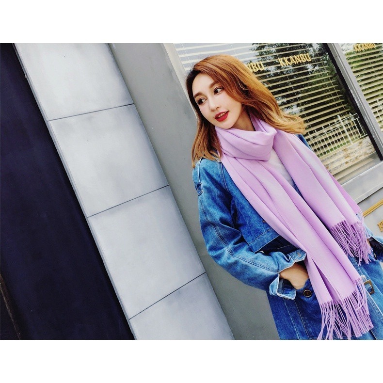 【JDUDS】女款秋冬必備配件 仿羊絨 圍巾 秋冬圍巾 秋冬保暖-細節圖3