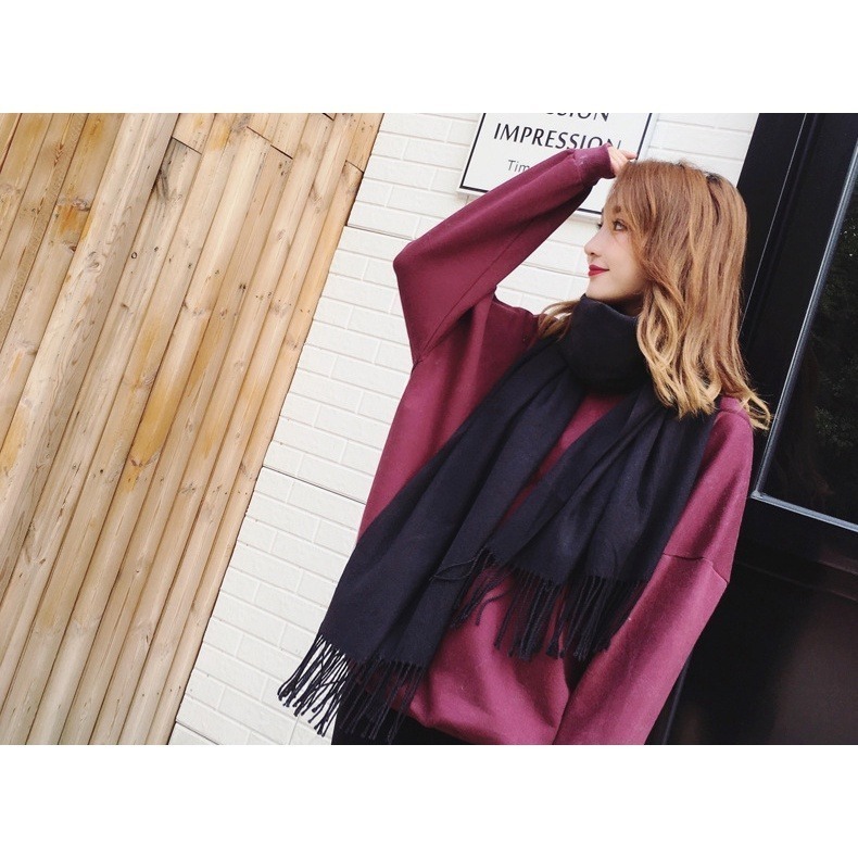 【JDUDS】女款秋冬必備配件 仿羊絨 圍巾 秋冬圍巾 秋冬保暖-細節圖4