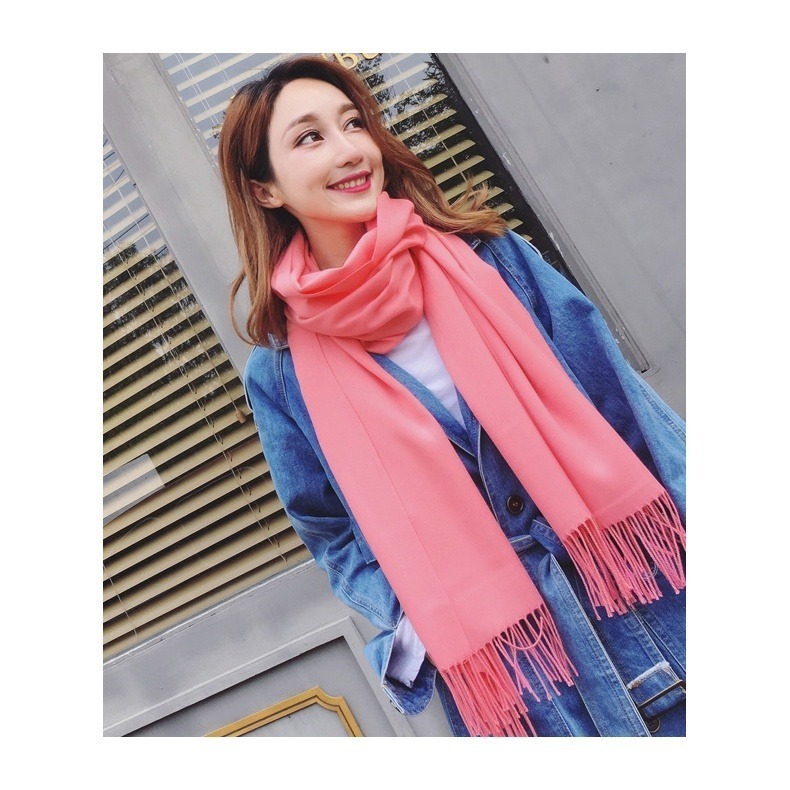 【JDUDS】女款秋冬必備配件 仿羊絨 圍巾 秋冬圍巾 秋冬保暖-細節圖5