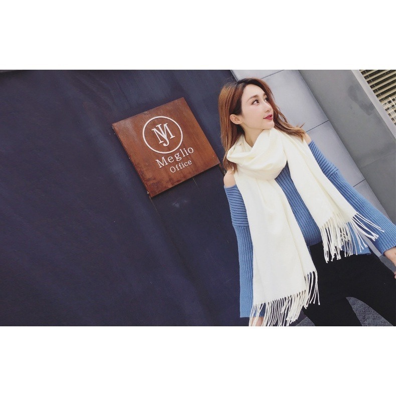 【JDUDS】女款秋冬必備配件 仿羊絨 圍巾 秋冬圍巾 秋冬保暖-細節圖8