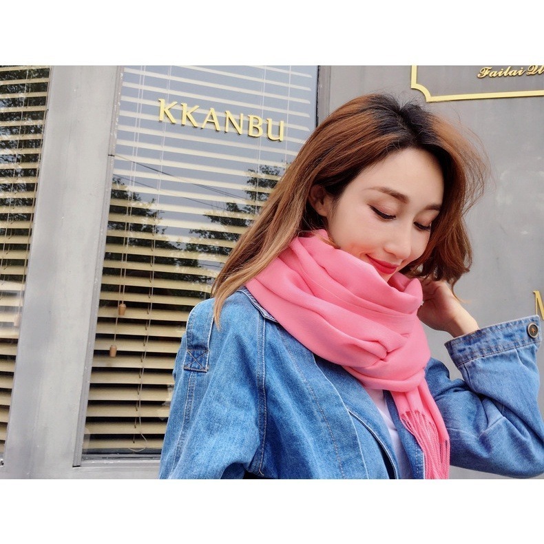 【JDUDS】女款秋冬必備配件 仿羊絨 圍巾 秋冬圍巾 秋冬保暖-細節圖9