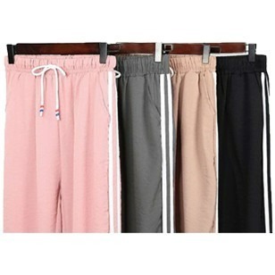 【JDUDS】ins款運動休閒褲 束口束腳褲 九分褲 運動褲 韓版寬鬆學生百搭兩條杠休閒長褲 尺寸偏小-細節圖7