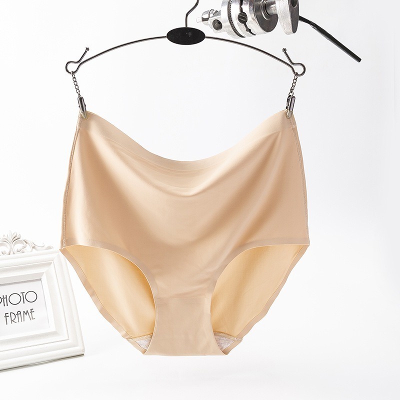 【JDUDS】《包邊設計》高腰款  一片式 冰絲無痕女生內褲 純棉大尺碼 涼感絲質透氣 包臀型內褲 高腰內褲 涼感內褲-規格圖8