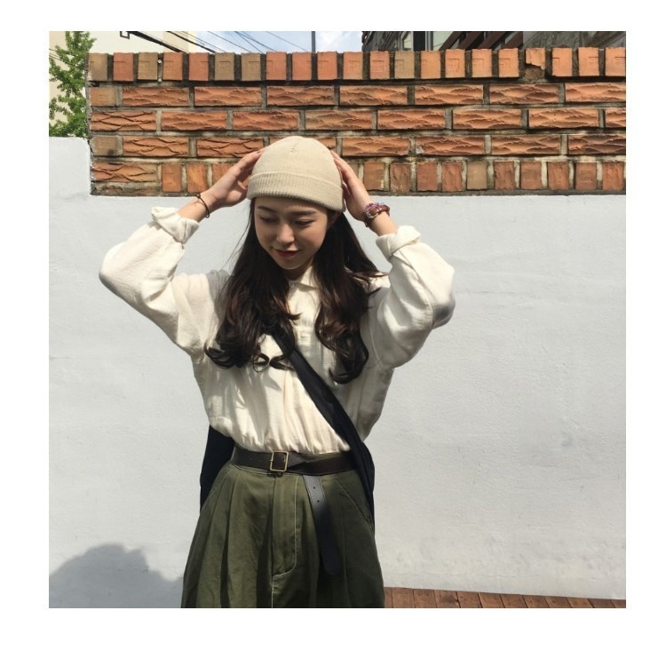 【JDUDS】高磅數素面短毛帽 短毛帽 短版毛帽 水兵帽 毛帽 針織帽 毛線針織帽 地主帽 帽子-細節圖7