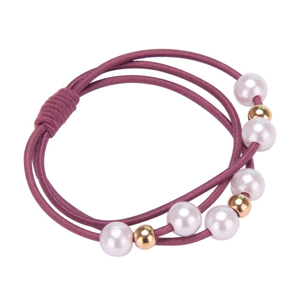 【JDUDS】氣質小珍珠髮圈 髮飾 綁頭髮 美髮用品 髮圈-細節圖3