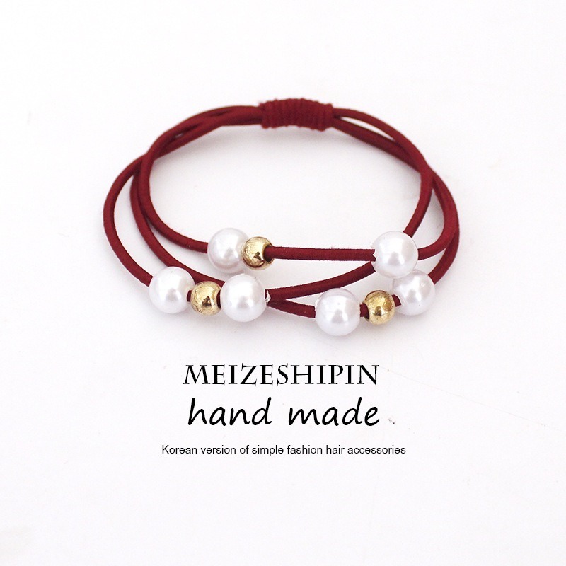 【JDUDS】氣質小珍珠髮圈 髮飾 綁頭髮 美髮用品 髮圈-規格圖9