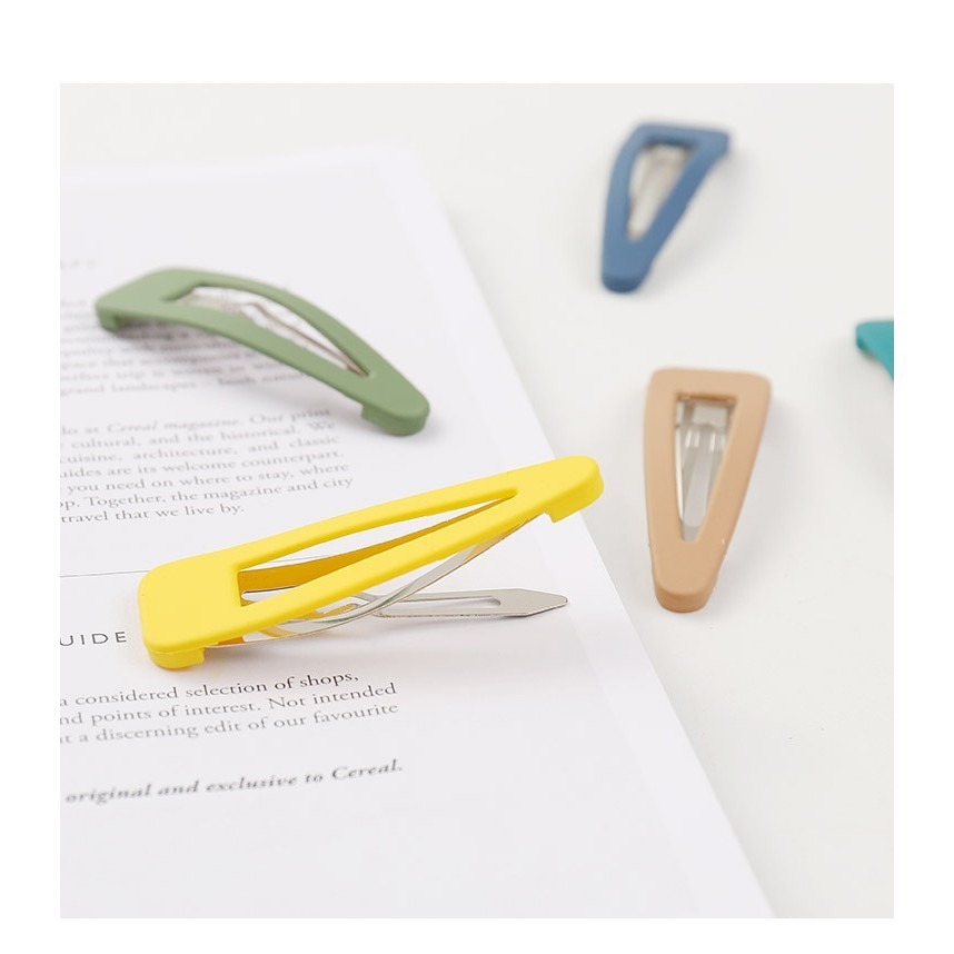 【JDUDS】韓國时尚彩色发夹 馬卡龍色磨砂ins網紅BB夾小發夾劉海夾邊夾頂夾子-細節圖5