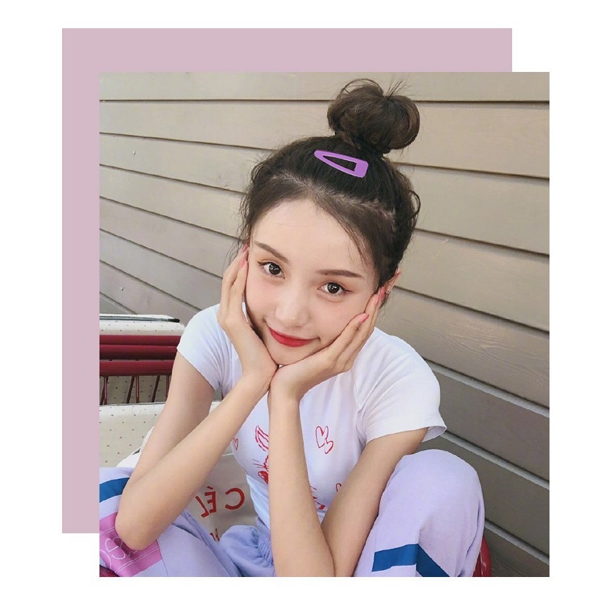 【JDUDS】韓國时尚彩色发夹 馬卡龍色磨砂ins網紅BB夾小發夾劉海夾邊夾頂夾子-細節圖6