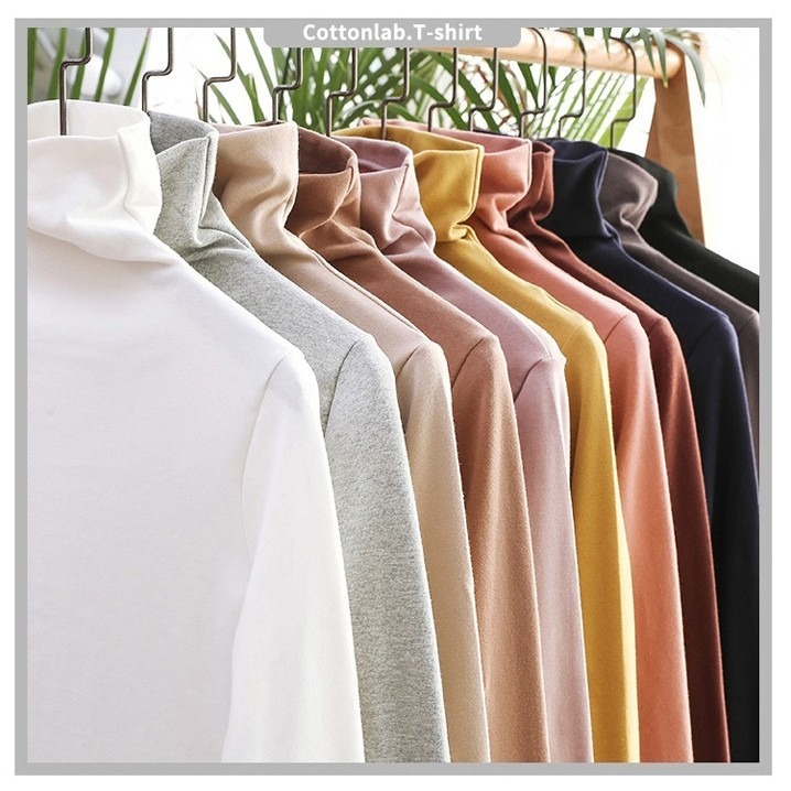 【JDUDS】高領打底衫女長袖秋冬高領套頭長袖T恤 套頭 高領上衣 打底上衣 內搭上衣 保暖衣-細節圖4