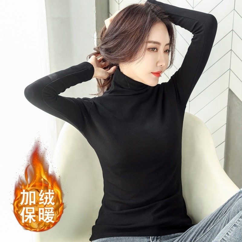 【JDUDS】高領打底衫女長袖秋冬高領套頭長袖T恤 套頭 高領上衣 打底上衣 內搭上衣 保暖衣-規格圖9