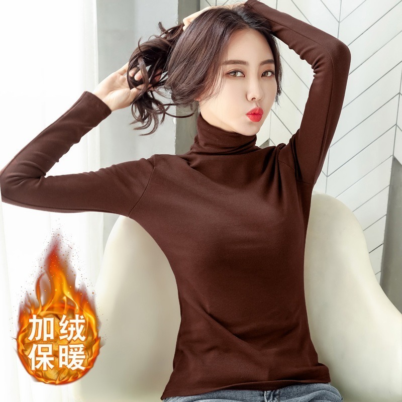 【JDUDS】高領打底衫女長袖秋冬高領套頭長袖T恤 套頭 高領上衣 打底上衣 內搭上衣 保暖衣-規格圖9