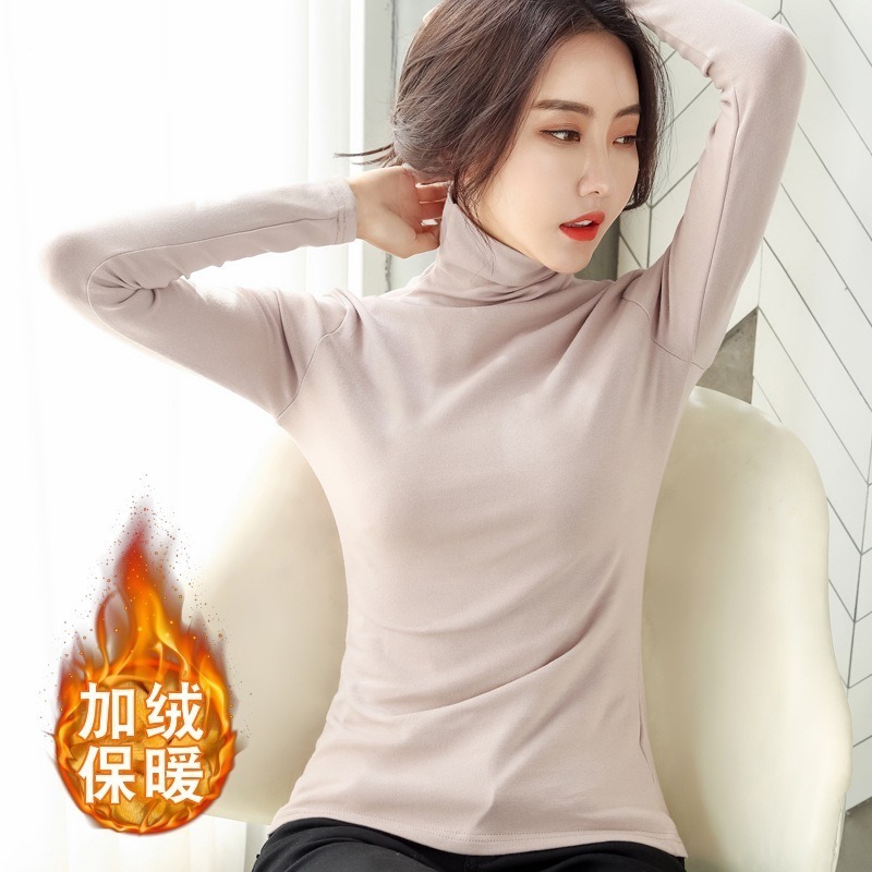 【JDUDS】高領打底衫女長袖秋冬高領套頭長袖T恤 套頭 高領上衣 打底上衣 內搭上衣 保暖衣-規格圖9