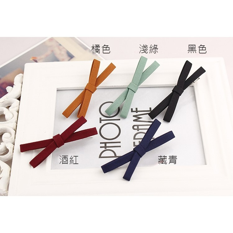 【JDUDS】髮夾髮飾透視布藝蝴蝶結交叉小飾品時尚簡約可愛百搭新款韓版-細節圖3