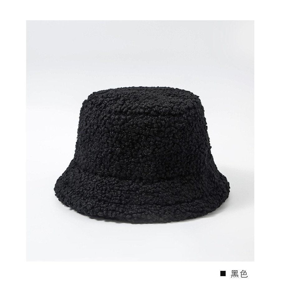 【JDUDS】秋冬羔羊毛漁夫帽 毛毛帽 毛絨帽 漁夫帽 羊羔毛帽子 素面漁夫帽 保暖 時尚 網紅款 帽子-規格圖9
