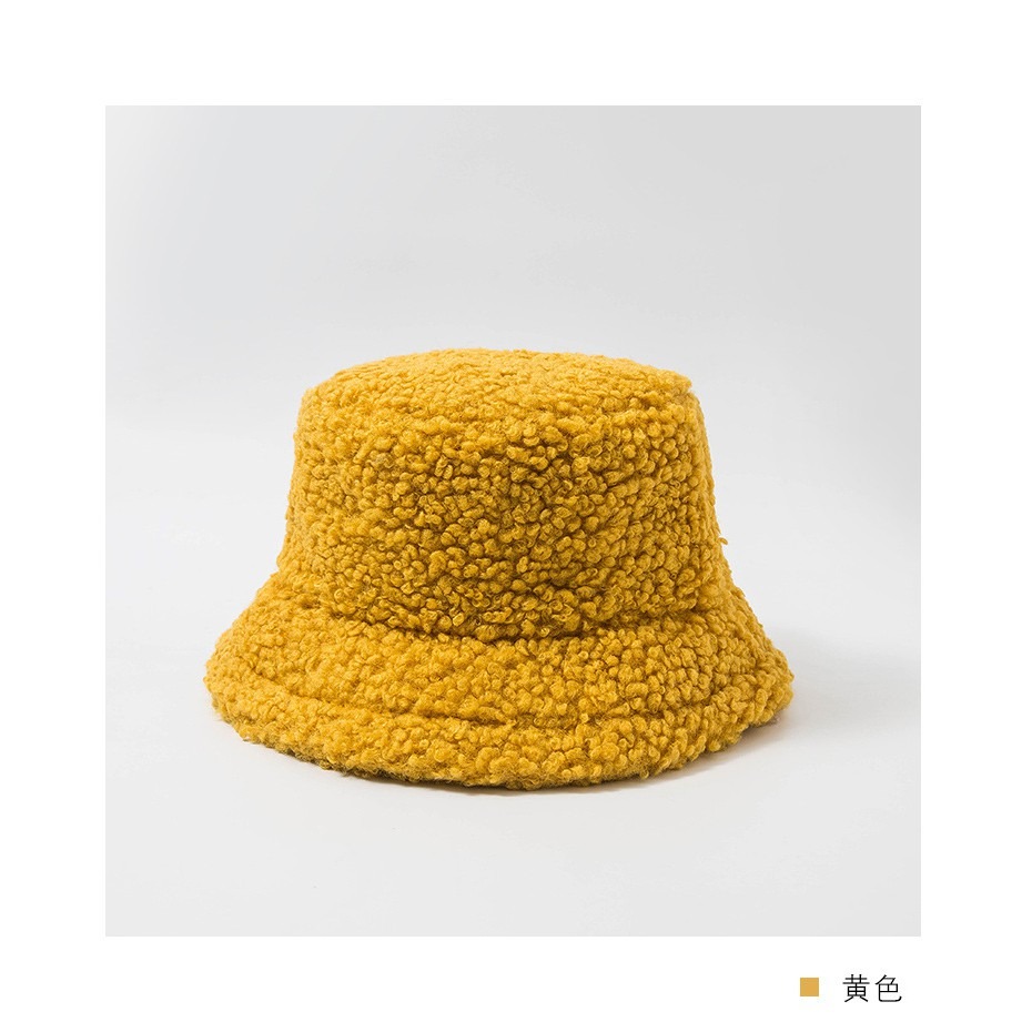 【JDUDS】秋冬羔羊毛漁夫帽 毛毛帽 毛絨帽 漁夫帽 羊羔毛帽子 素面漁夫帽 保暖 時尚 網紅款 帽子-規格圖9