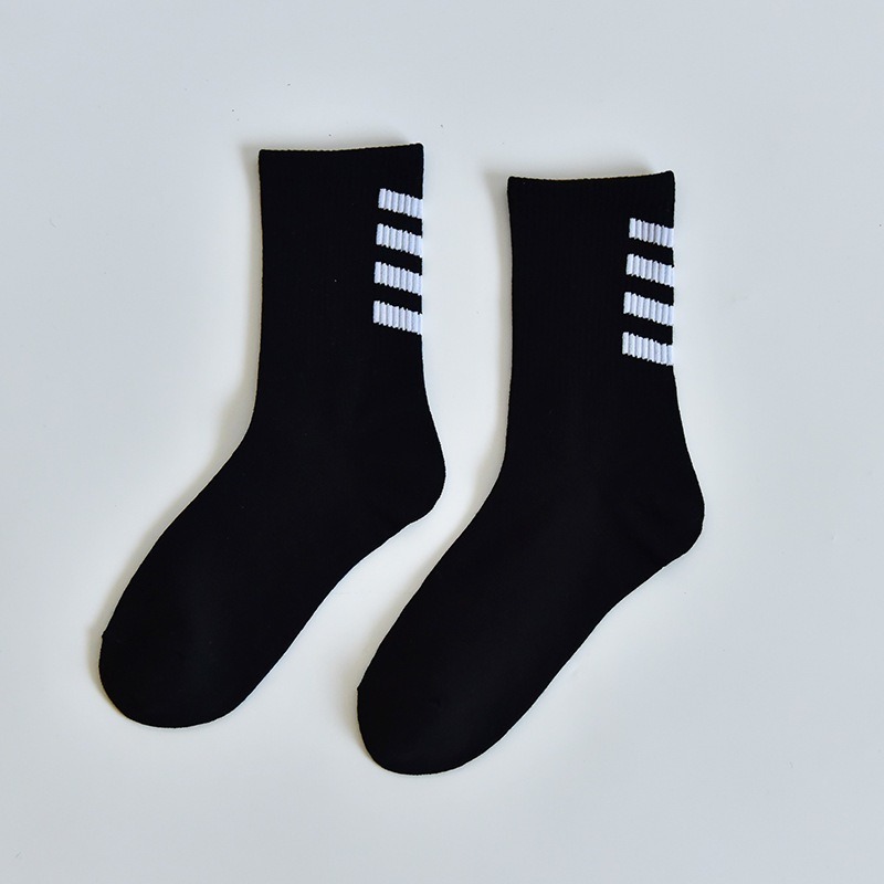 【JDUDS】條紋/字母 中筒襪 潮流必備單品 襪子 長襪 中筒襪 男女皆可穿 兩款兩色-規格圖9