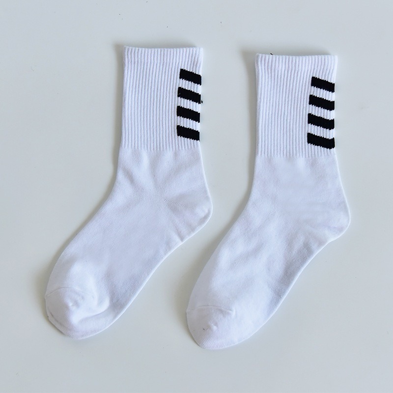 【JDUDS】條紋/字母 中筒襪 潮流必備單品 襪子 長襪 中筒襪 男女皆可穿 兩款兩色-規格圖9