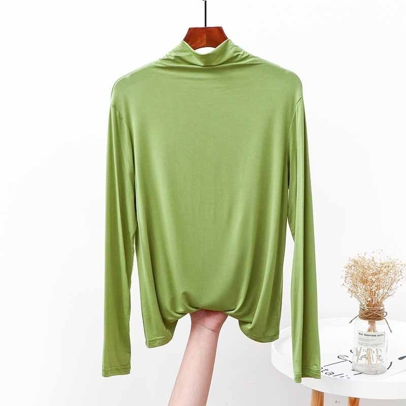 【JDUDS】半高領打底衫女長袖秋冬高領套頭長袖T恤-規格圖9