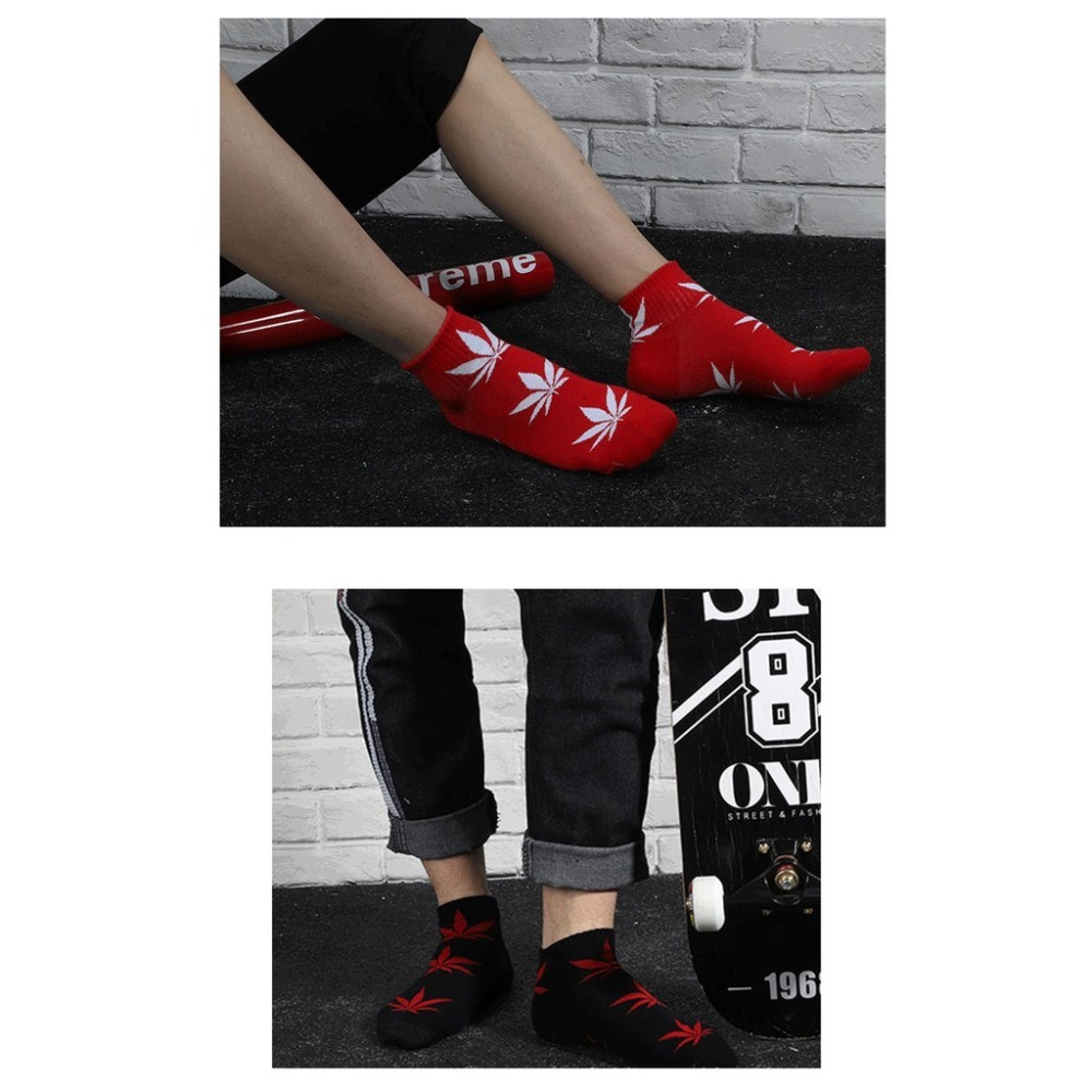 【JDUDS】大麻葉短襪短襪 低筒襪 船型襪 襪子 男襪 女襪 潮流襪 男女皆可穿 襪子-細節圖4