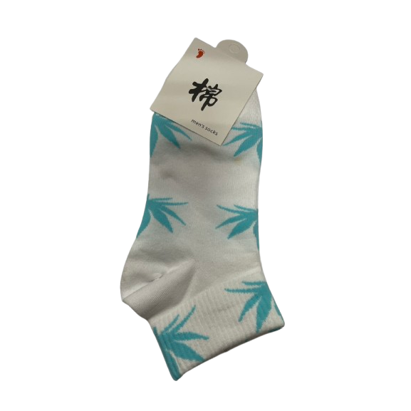 白底藍葉
