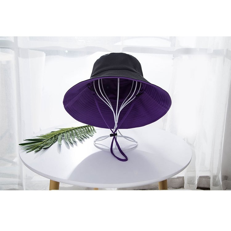 【JDUDS】JDUDS 雙面大邊遮陽漁夫帽 漁夫帽 遮陽帽 簡約時尚 夏天不怕曬 帽子-細節圖2