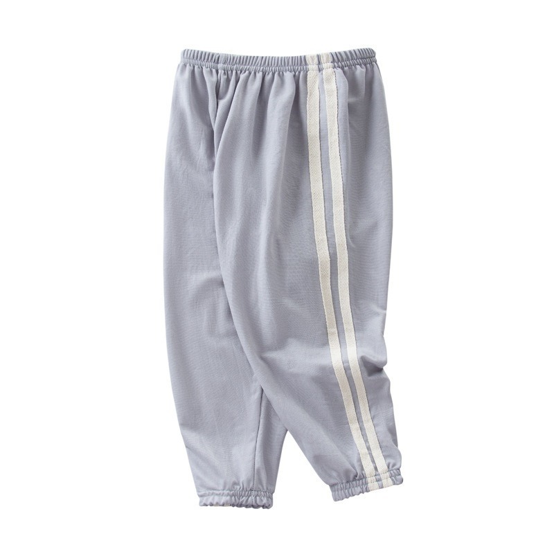 【JDUDS】 兒童春夏條紋冰絲九分休閒褲防蚊褲 男童長褲 女童長褲 涼感運動褲 束口九分-規格圖8