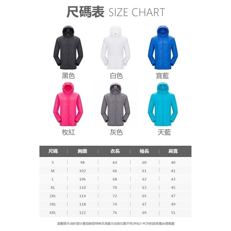 【限時購】夏季男女防曬衣 防曬夾克 輕薄透氣防曬外套 薄外套 涼感外套 遮陽外套 抗UV外套 運動風衣-細節圖7