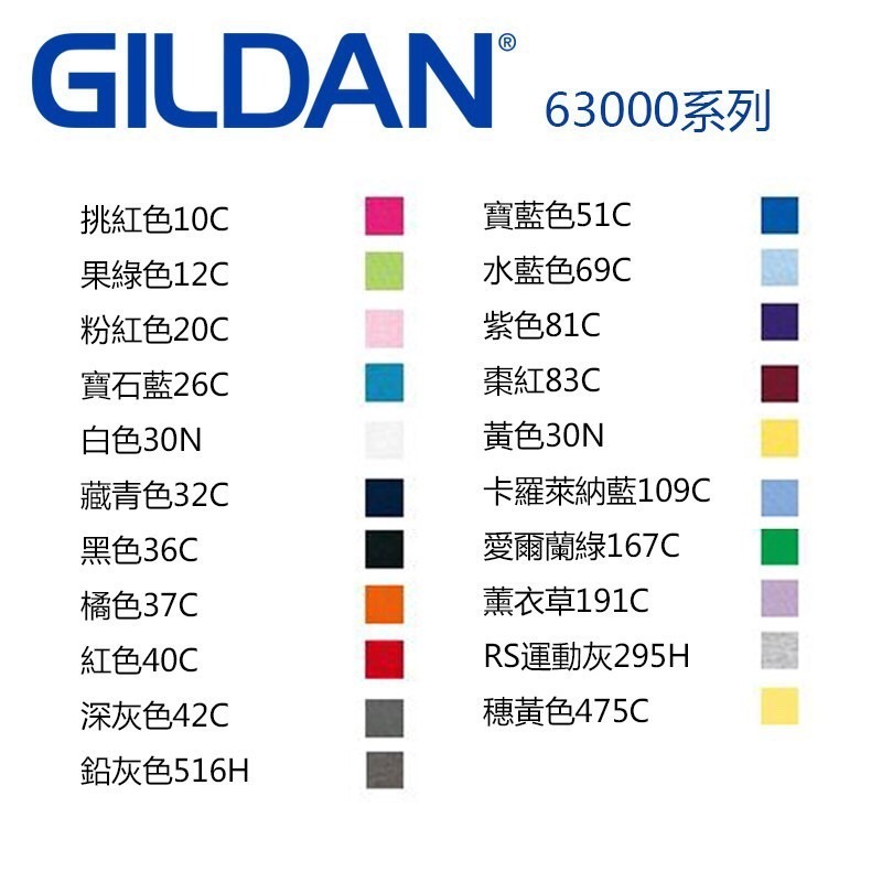 【JDUDS】GILDAN 夏季圓領短T 63000系列 素T T恤 素面T 短袖 男女可穿 工作服 團體服-細節圖4