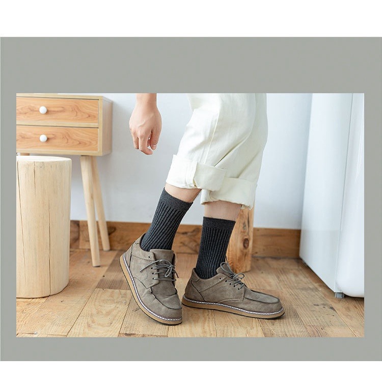 【JDUDS】男款素色中筒襪 中筒襪 長襪 襪子 素色襪 毛巾襪 多色 百搭 穿搭必備 文青風 韓系 襪子-細節圖7