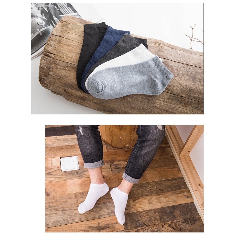 【JDUDS】男士棉質短襪短襪 隱形襪 船型襪 襪子 男女皆可穿 三色可選-細節圖3