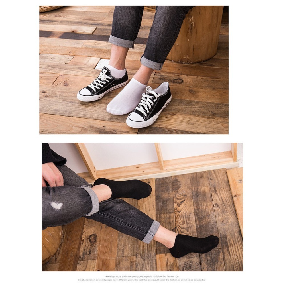 【JDUDS】男士棉質短襪短襪 隱形襪 船型襪 襪子 男女皆可穿 三色可選-細節圖4