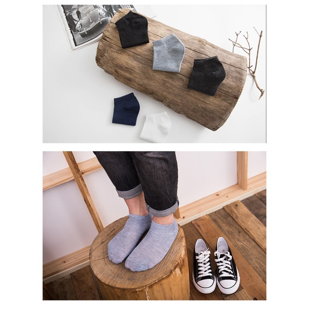 【JDUDS】男士棉質短襪短襪 隱形襪 船型襪 襪子 男女皆可穿 三色可選-細節圖6