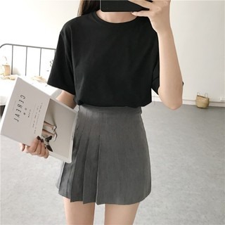 【JDUDS】韓版 百搭 寬鬆 純色 棉質 圓領 素色 短袖T 正韓-規格圖9