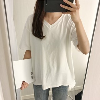 【JDUDS】韓版 百搭 寬鬆 純色 棉質 圓領 素色 短袖T 正韓-規格圖9