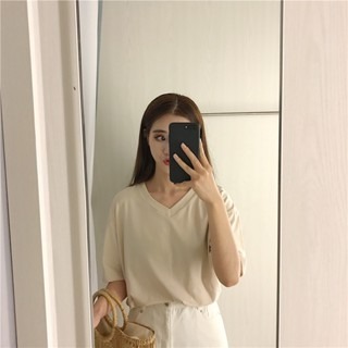 【JDUDS】韓版 百搭 寬鬆 純色 棉質 圓領 素色 短袖T 正韓-規格圖9